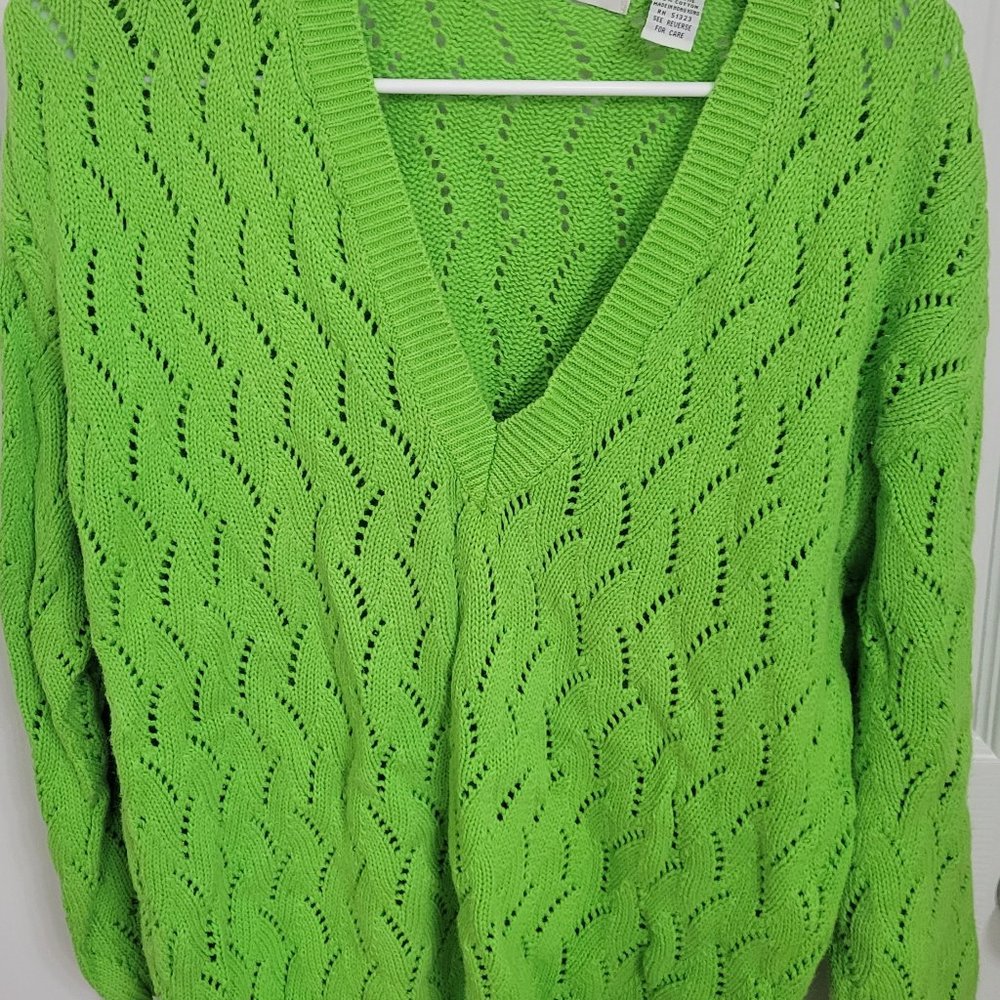Women's Size Medium V-Neck Sweater